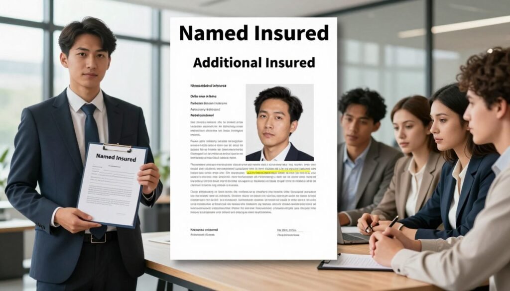 named insured additional insured difference